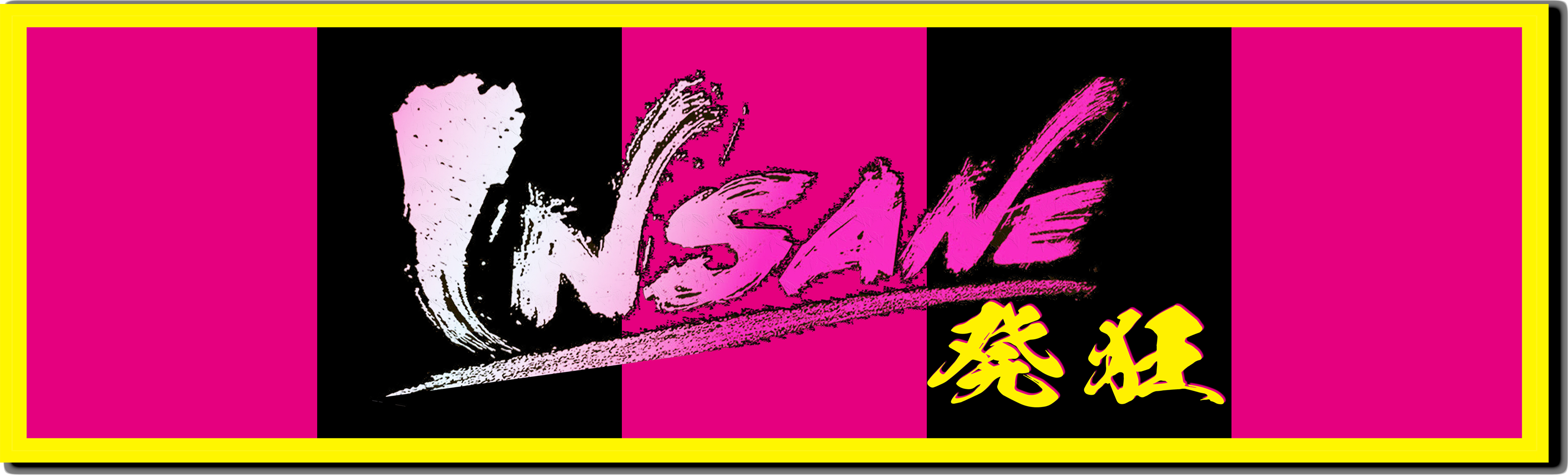 INSANE  タオルマフラー (冷感タイプ) ■Ａボーダー中ロゴ[ 受注生産 納期約1ヵ月]